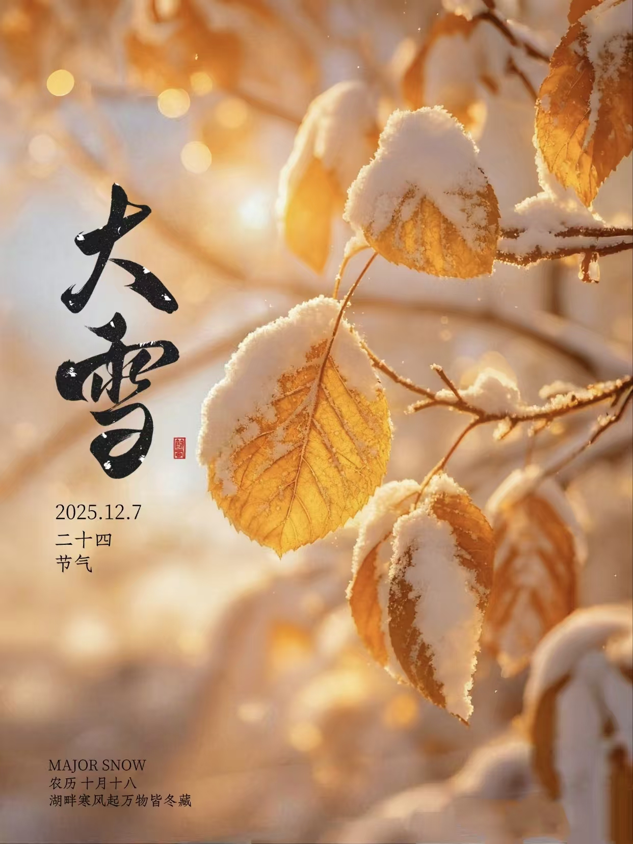 大雪暖冬至，情聚艺家人｜工艺美术系大雪节气主题活动温情邀约